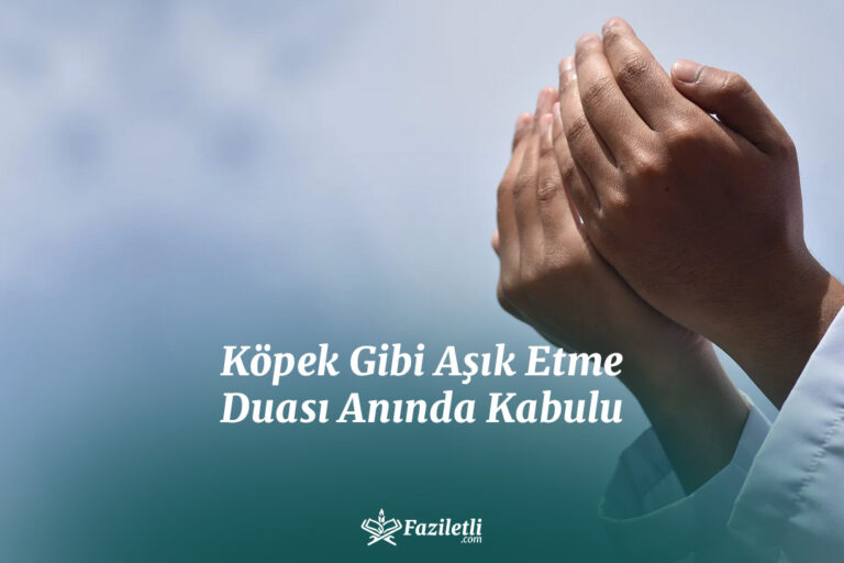 Köpek Gibi Aşık Etme Duası Anında Kabulu