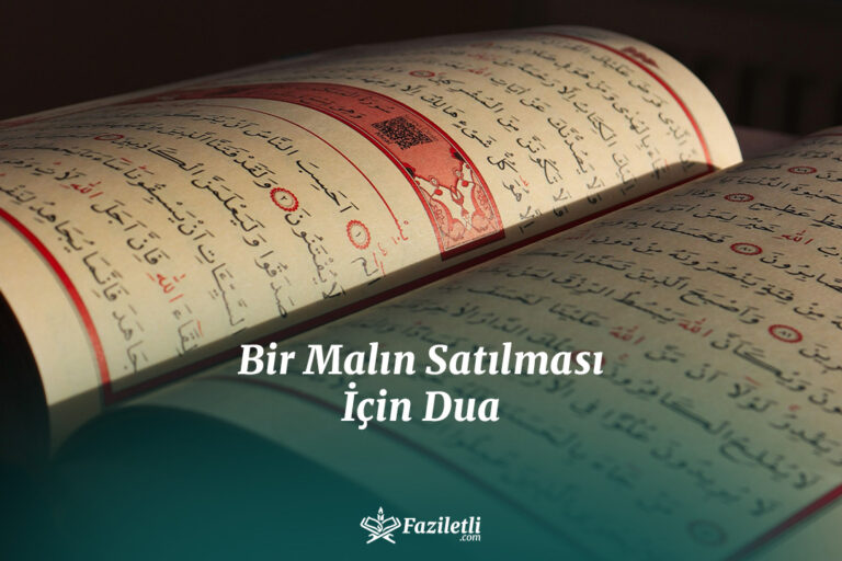 Bir Malın Satılması İçin Dua